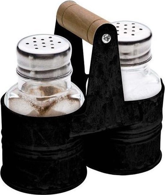 Peper en zout set 3dlg Zwart | bol.com