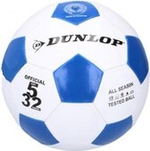 Dunlop Voetbal Pvc Blauw/wit Junior Maat 5