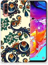 Samsung A70 TPU Siliconen Hoesje Design Barok Flower
