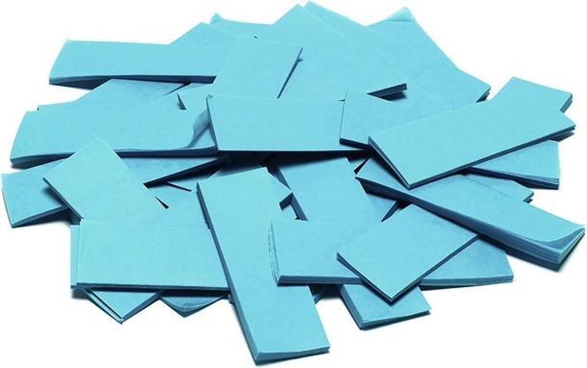 TCM FX Confetti rechthoekig 55x18mm, light blauw, 1kg