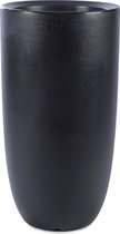 Otium bloempot dubbelwandig Amphora 75 cm zwart