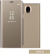 Clear View Stand Cover voor Galaxy J5 2017_ Goud