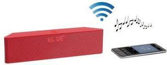 Clip Sonic Enceinte Bluetooth Rouge TES157 | bol.com