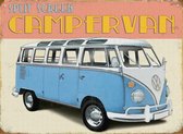 Volkswagen T1 bus wandbord, schild, reclamebord