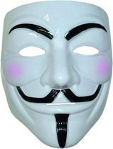 Masker V for Vendetta - Wit.