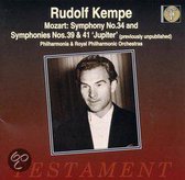 Mozart: Symphonies no 34, 39 & 41 "Jupiter" / Rudolf Kempe