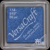 VKS -138 Versacraft Small Inkpad - Sky Blue - klein inktkussen 33x33mm - geschikt voor papier en textiel
