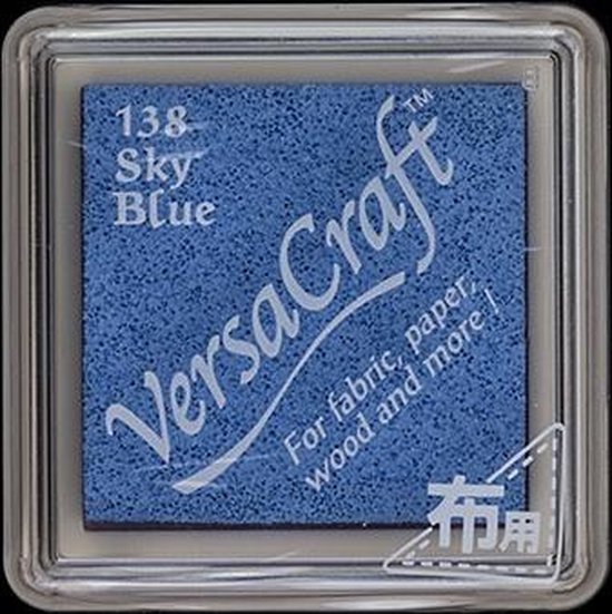 VKS 138 Versacraft Small Inkpad Sky Blue klein inktkussen 33x33mm