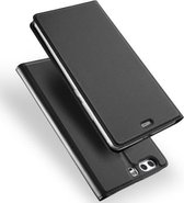 Luxe zwart agenda wallet hoesje Huawei P10 Plus