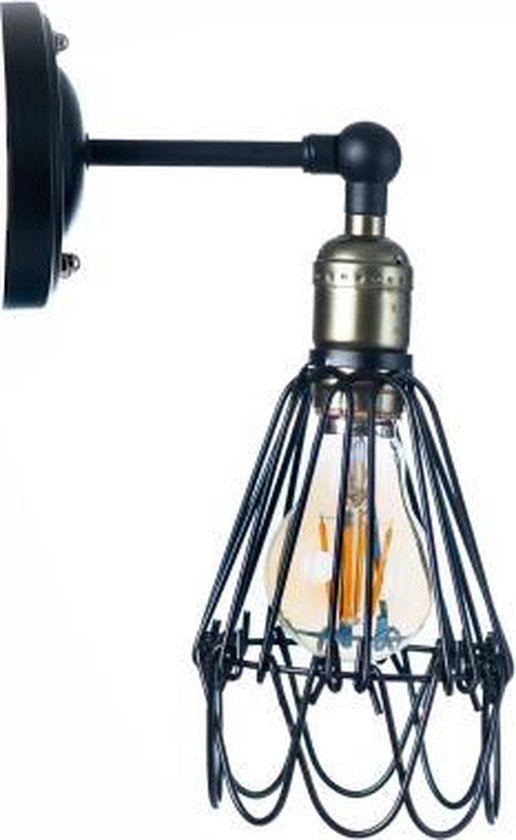 Industriële wandlamp Noli inclusief led lichtbron 4 watt E27