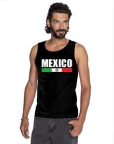 Zwart Mexico supporter singlet shirt/ tanktop heren XL