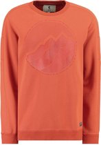Garcia Meisjes Oranje sweater met opdruk - storm orange - Maat S