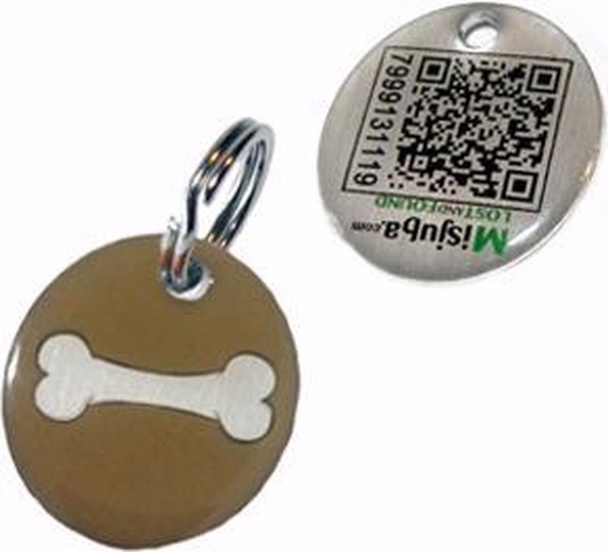 Penning Minidogbone met QR-code - Misjuba