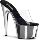 EU 44 = US 13 | ADORE-701 | 7 Heel, 2 3/4 Chrome Plated PF Slide