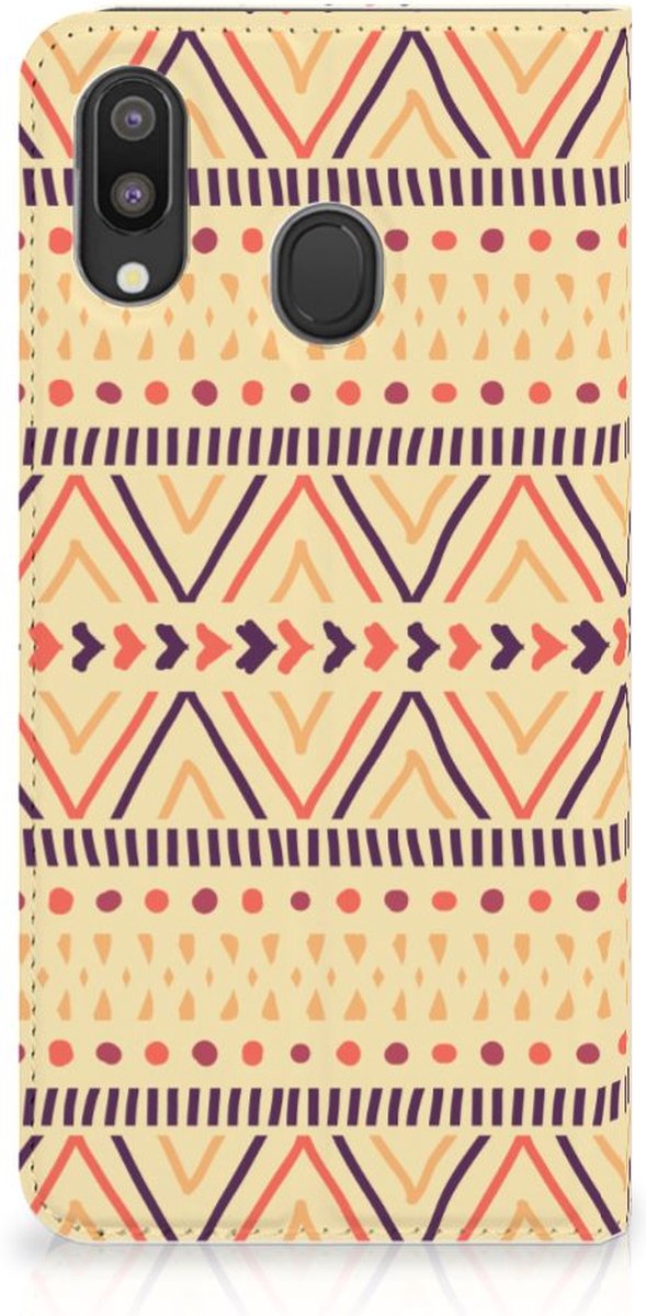 Samsung Galaxy M20 Hoesje met Magneet Aztec Yellow