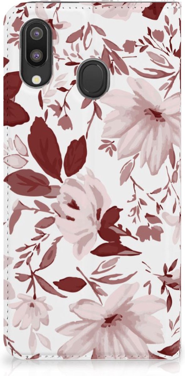 Bookcase Samsung Galaxy M20 Watercolor Flowers