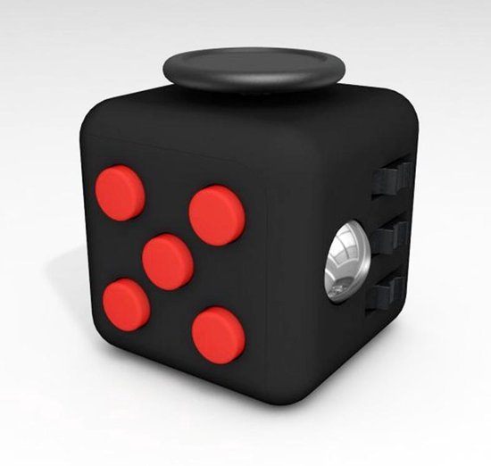 Bol Com Fidget Cube Zwart Rood
