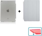 iPad 2, 3, 4 Smart Cover Hoes - inclusief Transparante achterkant – Grijs
