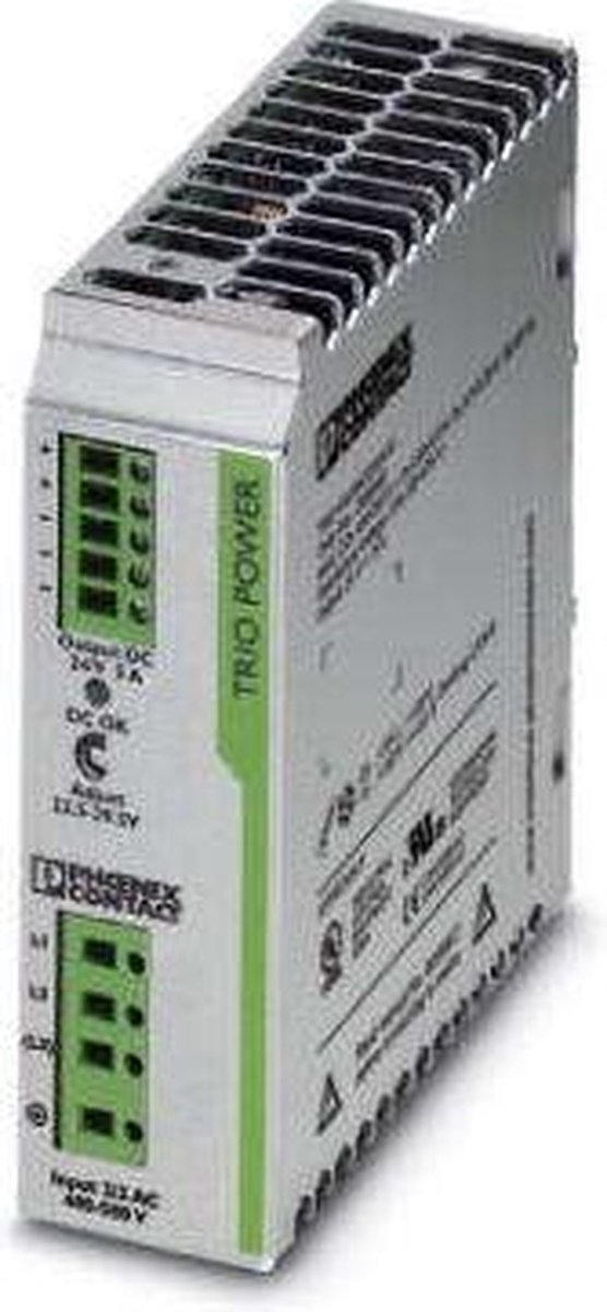Phoenix Contact TRIO-PS/3AC/24DC/ 5 power supply unit 120 W Groen, Grijs