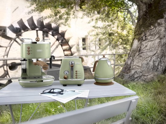 De'Longhi Broodrooster Icona Vintage - 2 sneetjes - Groen - 900W