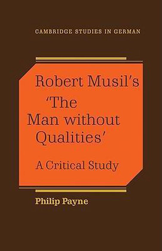 Robert Musil'S 'The Man Without Qualities'