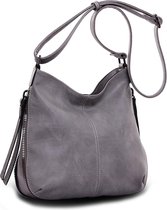 Ines Delaure crossbody dames tas souris - muisgrijs