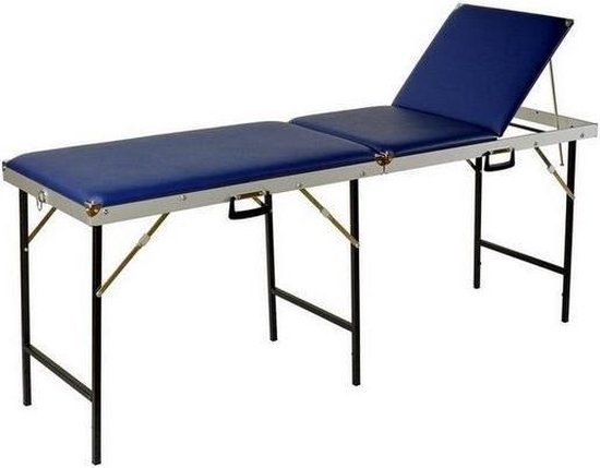 MSP - Massagebank opklapbaar koffermodel - 3 delig 56 cm - Zwart - met  gezicht uitsparing | bol.com