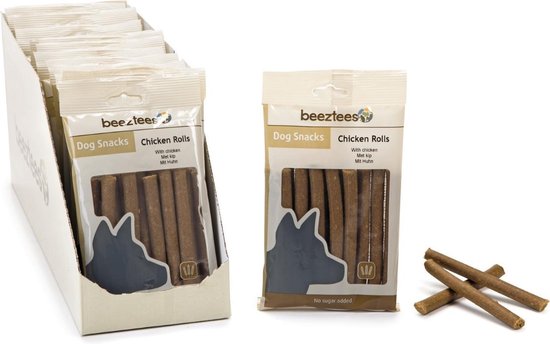 Beeztees kip Rolls - hondensnack - 150 gram