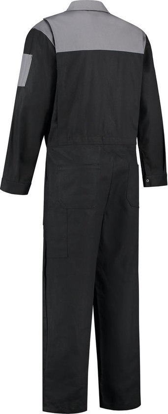 Yoworkwear Salopette 100% coton 2 couleurs noir-gris taille 42