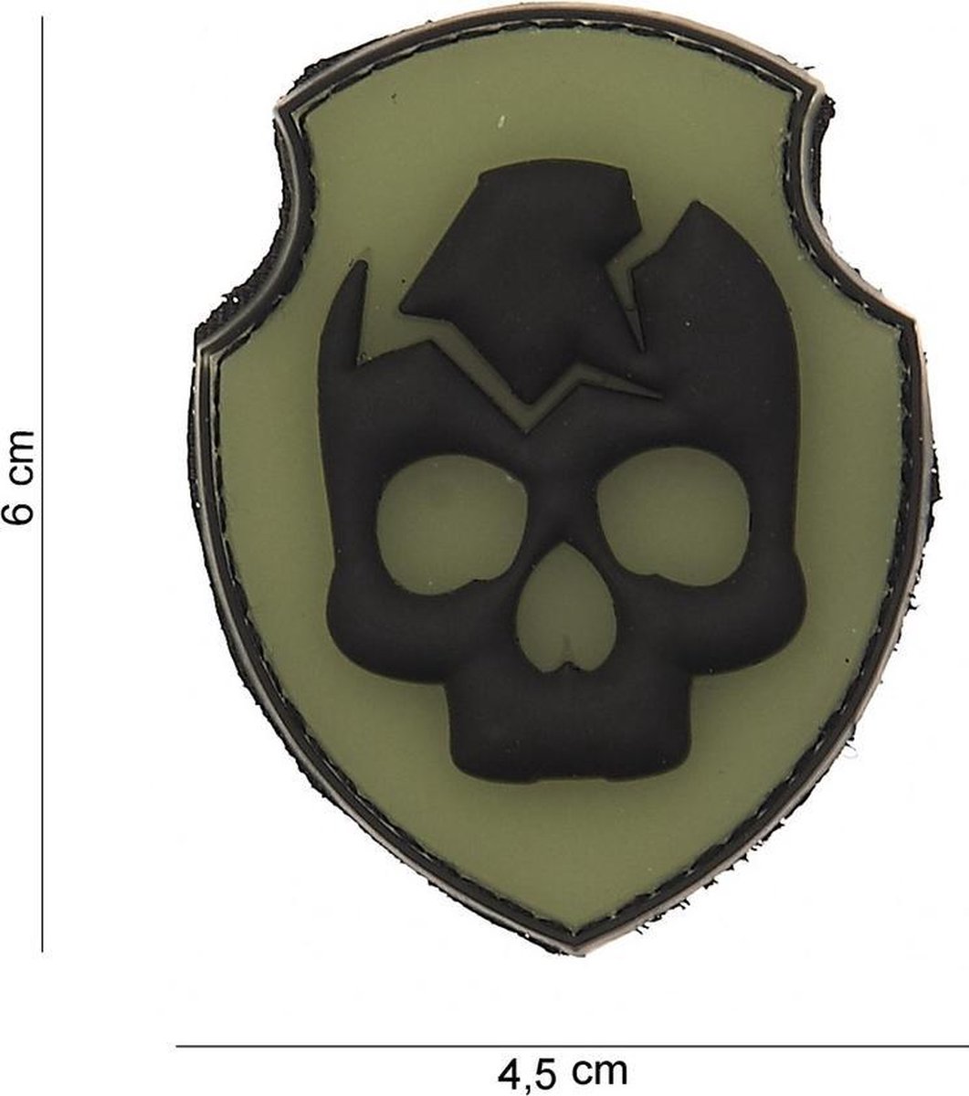 101 Inc Embleem 3D Pvc Ghost Skull 12007