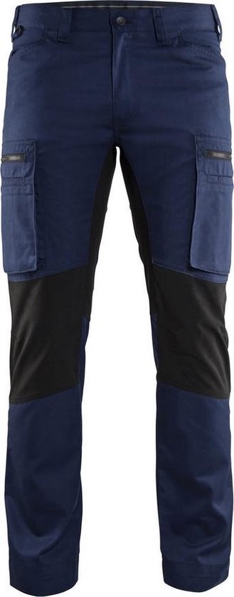 Pantalon de travail Blaklader 14591845 Pantalon de travail stretch Service Bleu marine / noir NL: 58 BE: 52