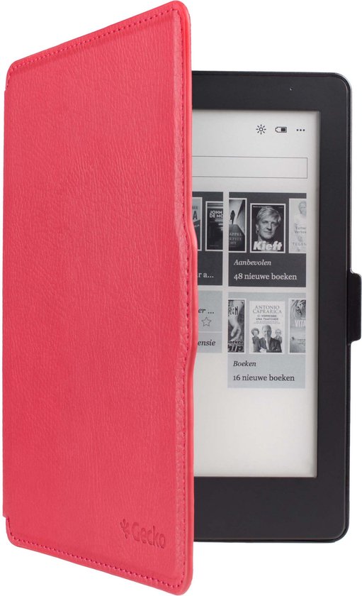 Gecko Covers Kobo Aura H2O (édition 2) Slimfit Housse Rouge