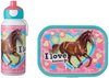 foto van Mepal Lunchset Paarden - Lunchbox en Schoolbeker pop-up