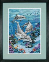 borduurpakket 3830 dolfijnen
