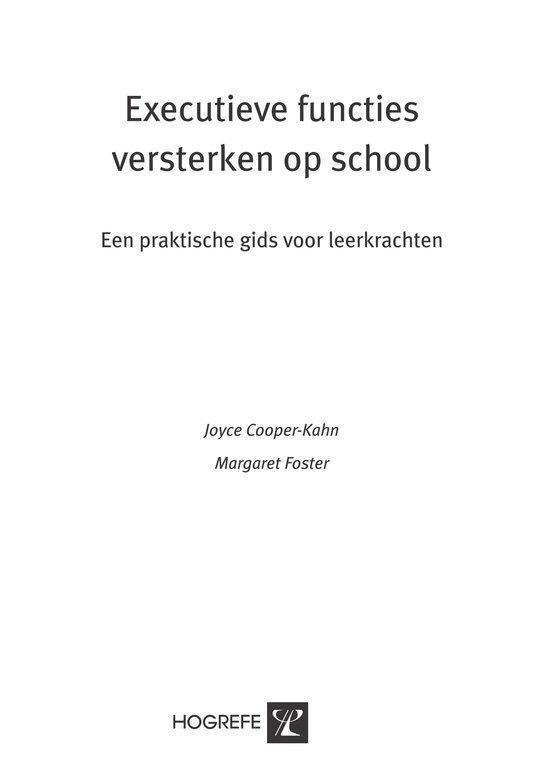 Executieve functies versterken op school