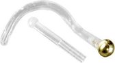 Bioplast Neus Piercing - 18K Goud Balletje