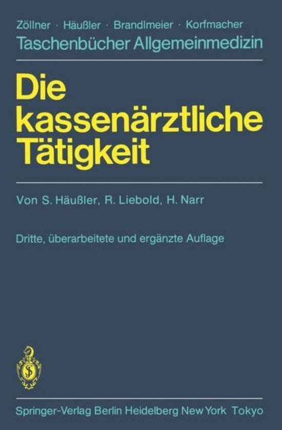 Die Kassenarztliche Tatigkeit