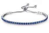 Montebello Armband Caia Blue - Messing/Verzilverd - Verstelbaar
