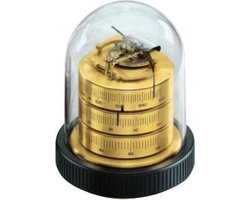 Barigo 3031 weerstation messing - barometer thermometer hygrometer - hoogte 11,5 cm