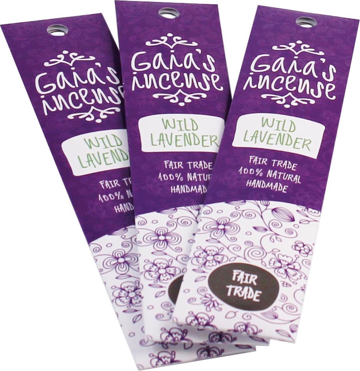 Gaia’s incense wierook stokjes Lavendel voordeelpak 3 pakjes