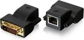 iogear kabeladapters/verloopstukjes DVI-D CAT5e/6 MiniExtender