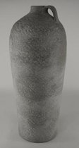 Vaas/ Kruik steen oud grijs 27x60 cm