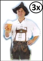 3x Bierschort Bayern man Sep - Oktoberfest bierfeest biertje festival thema feest