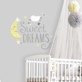 muurstickers Sweet Dreams vinyl 18 stuks