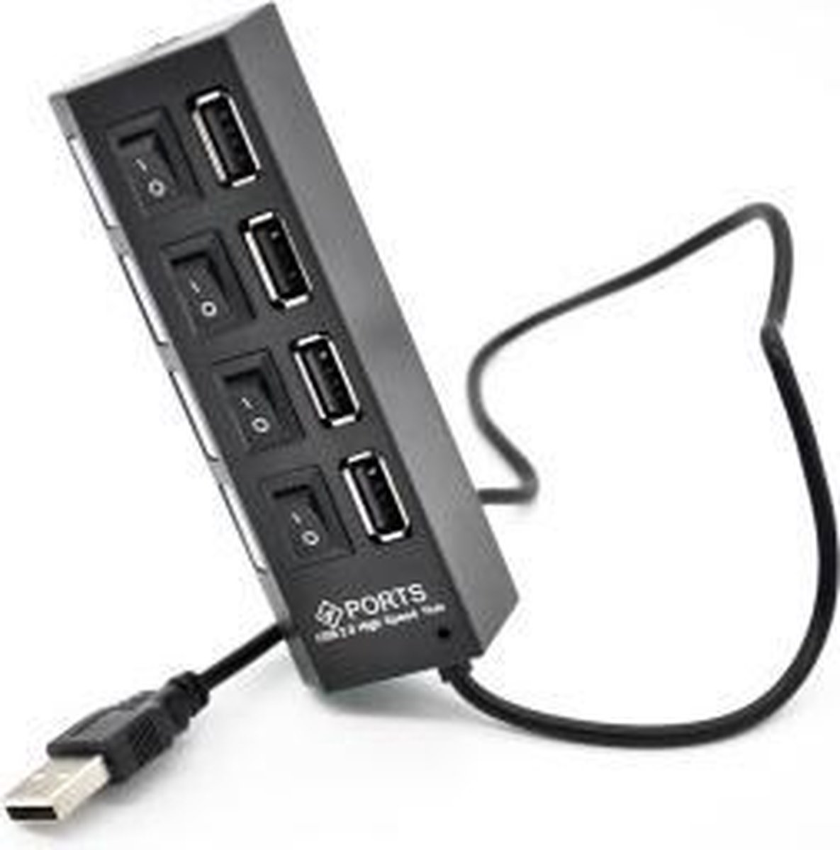 High Speed LED Slim USB 2.0 4 Ports Usb HUB Sharing Switch voor Desktop Laptop