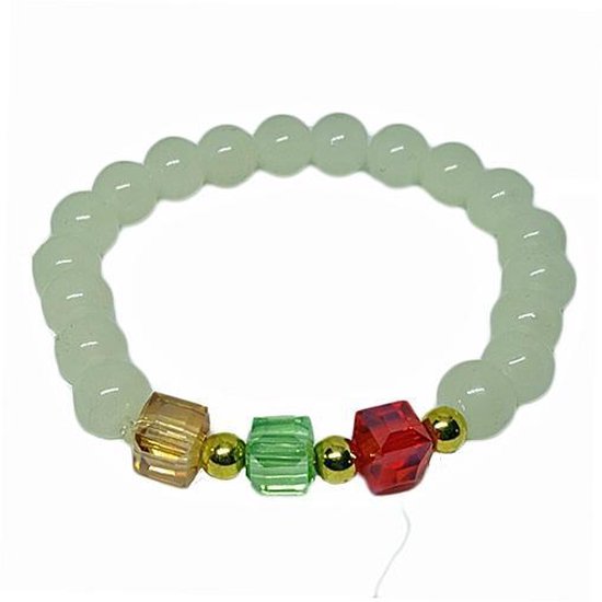 Bracelet élastique En Verre Joli Et Simple – Occasion, Sans Marque, Parfait Pour Un Look Décontracté