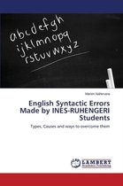 English Syntactic Errors Made by Ines-Ruhengeri Students