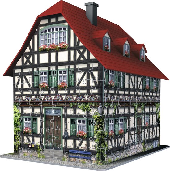 smokkel Verwoesten bloemblad Ravensburger Vakwerkhuis- 3D puzzel gebouw - 216 stukjes | bol.com