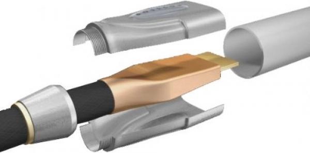 Bosscom HDMI 1.4  HDMI 1.4 kabel 7m met demontabele stekers halogeenvrij