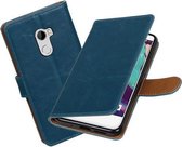 BestCases.nl HTC One X10 Pull-Up booktype hoesje Blauw